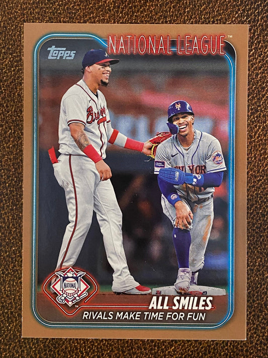 Francisco Lindor / Orlando Arcia - 2024 Topps Update - Gold /2024 - Braves