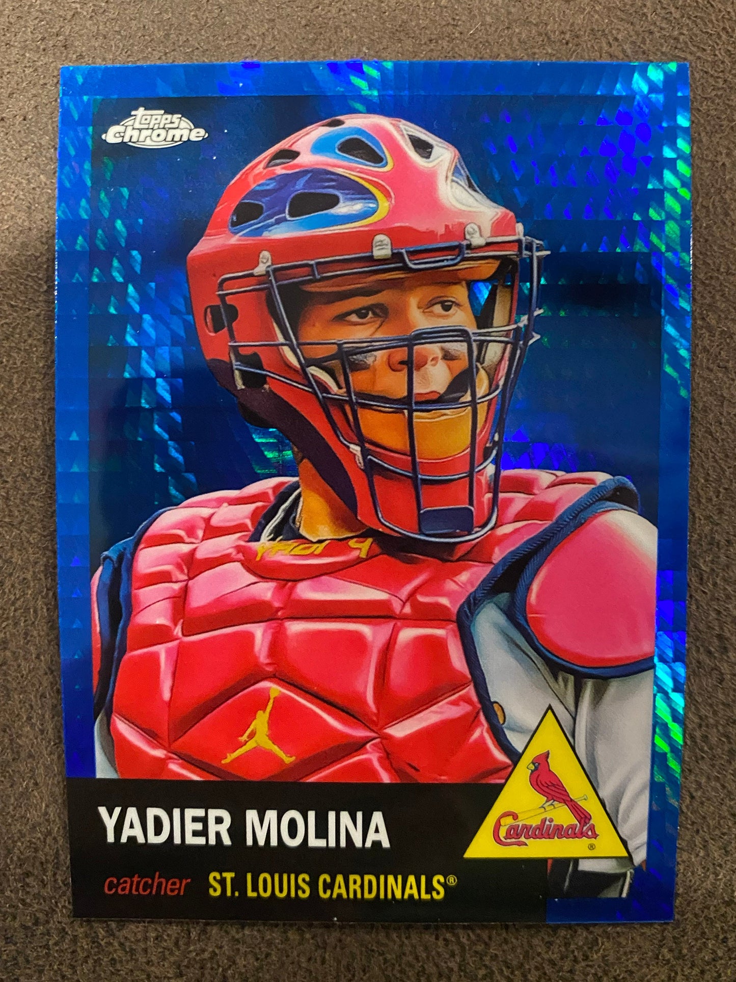 Yadier Molina - 2022 Topps Chrome Platinum Anniversary - Blue Prism - Cardinals