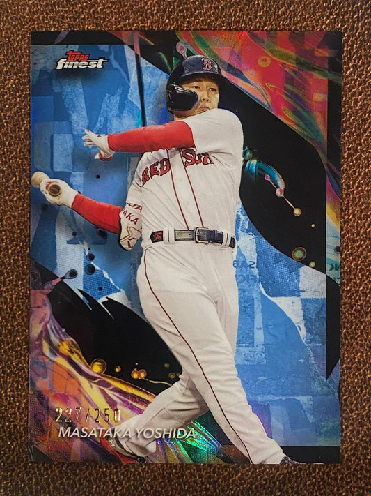 Masataka Yoshida - 2024 Topps Finest - Uncommon Blue /250 - Red Sox