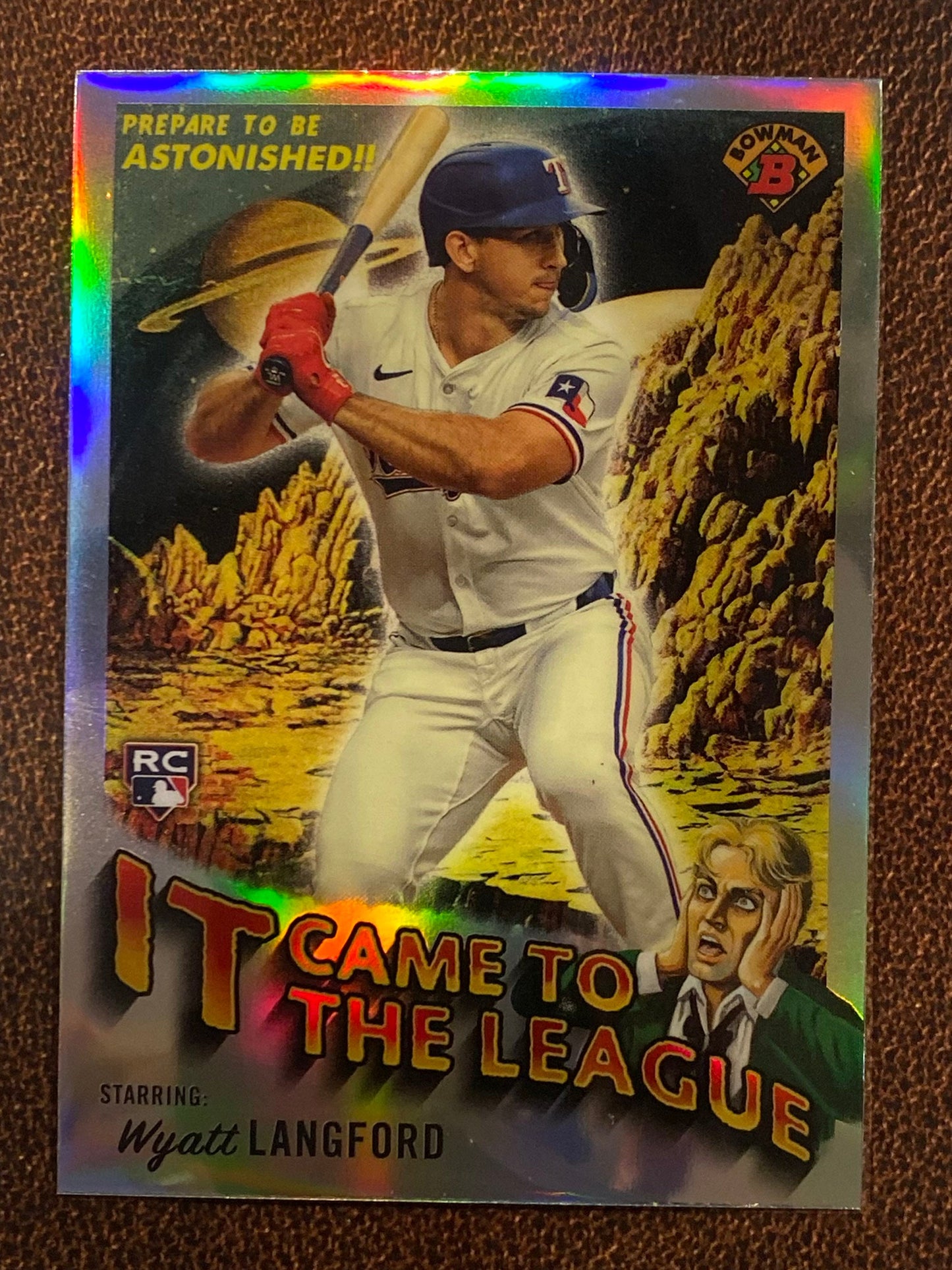 Wyatt Langford - 2024 Topps Chrome Cosmic - It Came to the League - Rangers