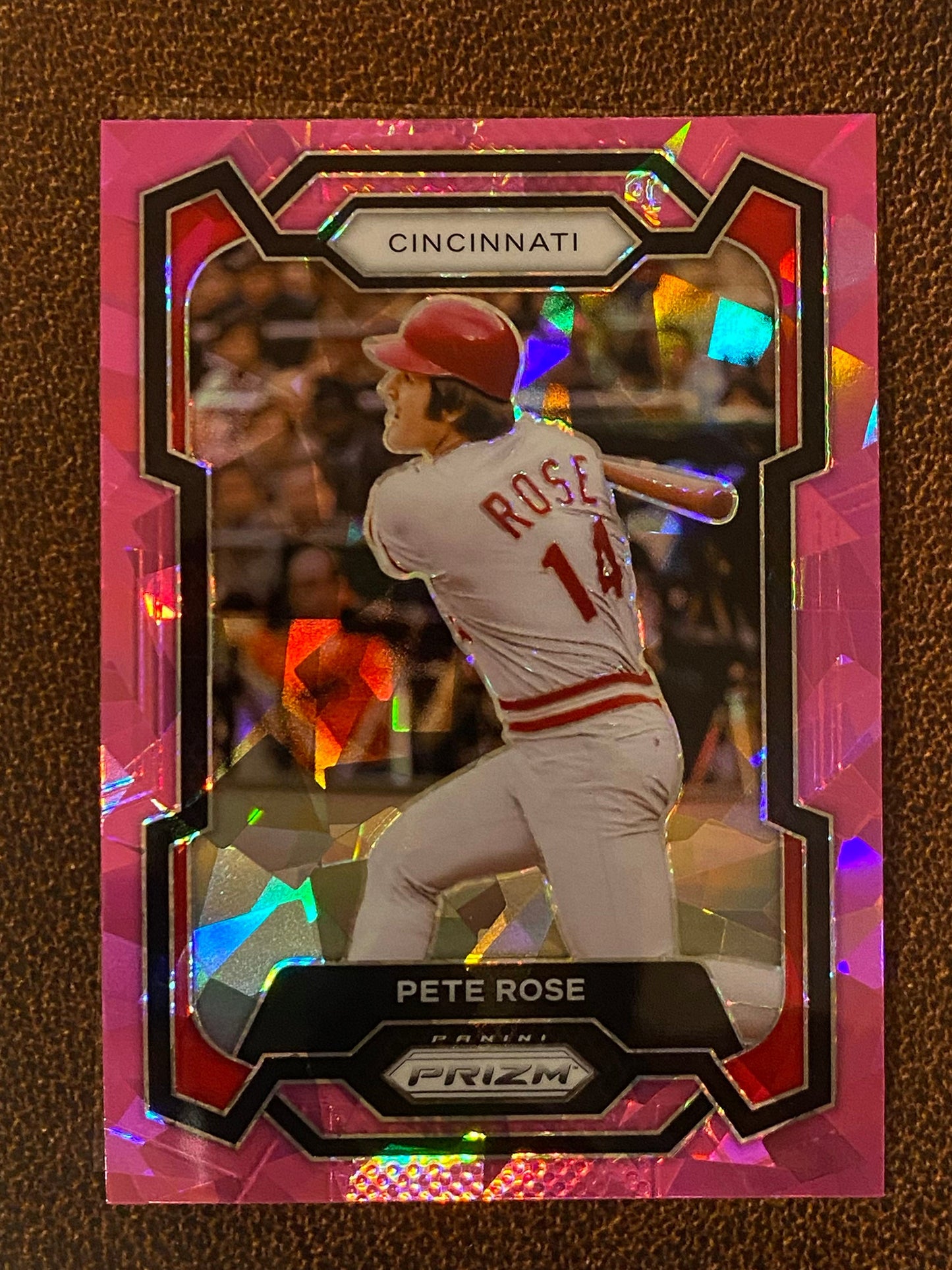 Pete Rose - 2024 Panini Prizm - Pink Ice Mega - Reds