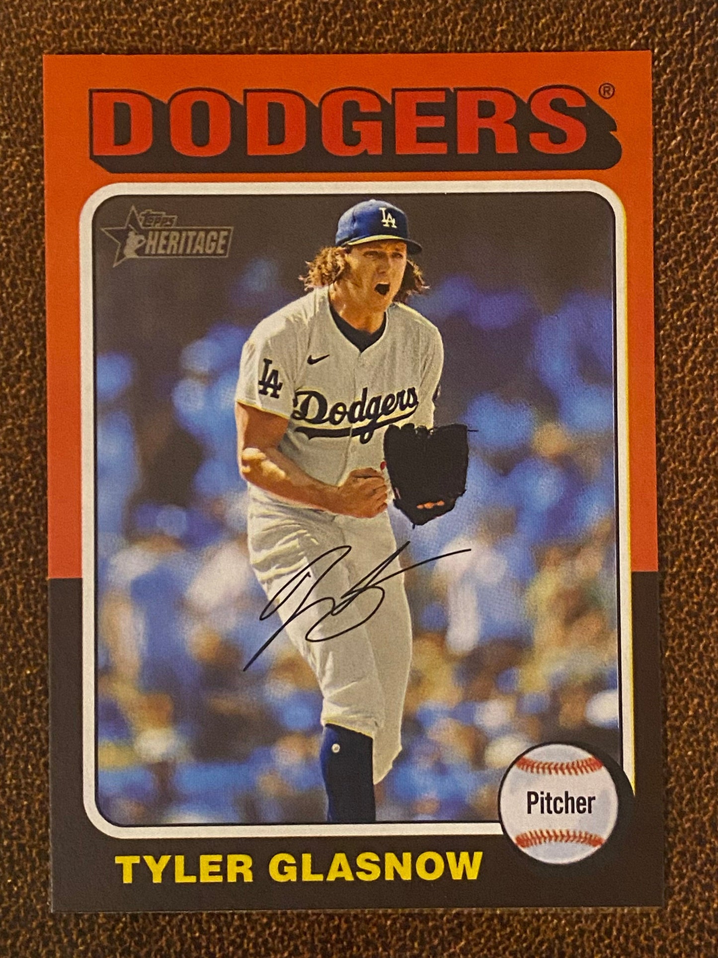 Tyler Glasnow - 2024 Topps Heritage High Number - Image Variation - Dodgers