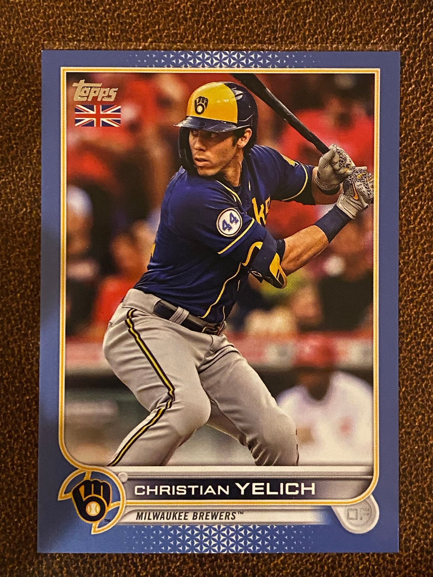 Christian Yelich - 2022 Topps UK - Light Blue /75 - Brewers