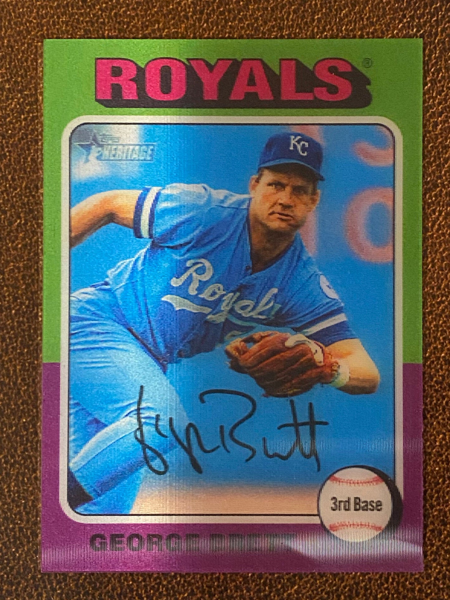 George Brett - 2024 Topps Heritage - 3D SSP - Royals