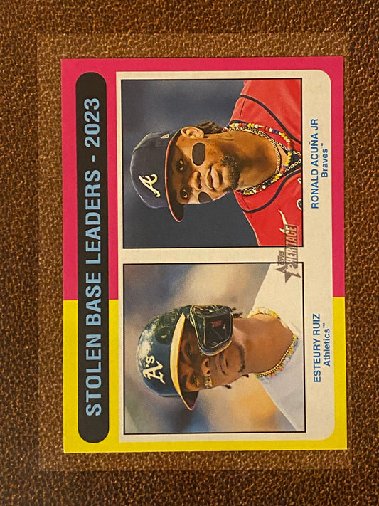 Ronald Acuna Jr./Esteury Ruiz - 2024 Topps Heritage - Mini - Braves
