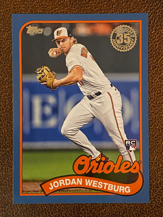 Jordan Westburg - 2024 Topps Series 1 - 1989 BLUE - Orioles