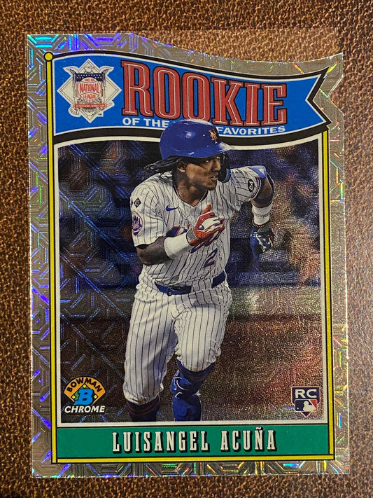 Luisangel Acuna - 2025 Bowman - Rookie of the Year Mojo Refractor - Mets