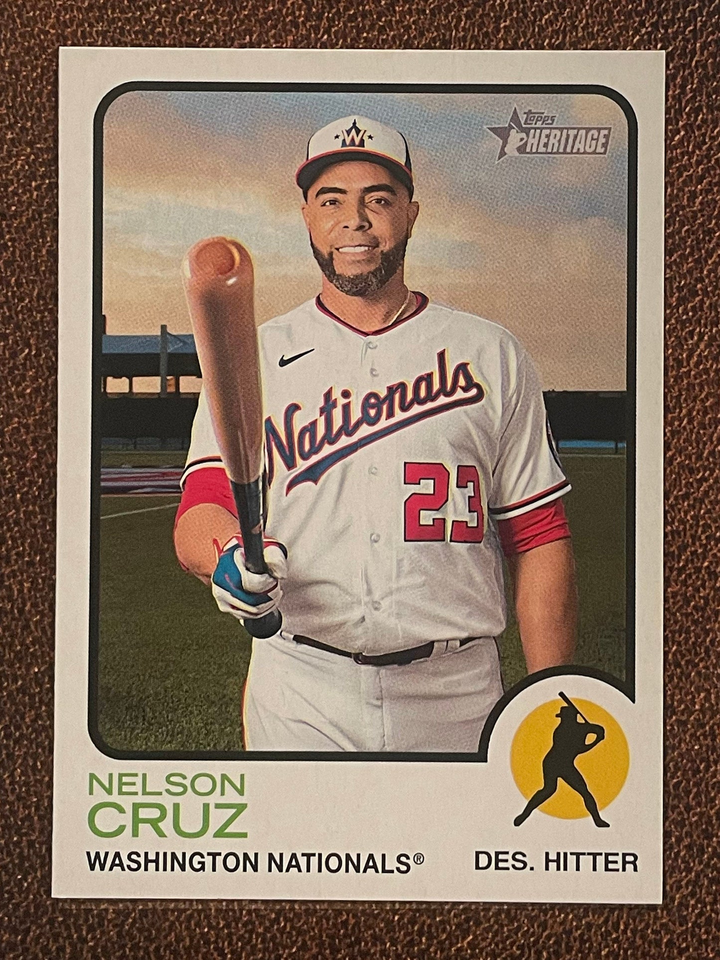 Nelson Cruz - 2022 Topps Heritage High Number - Short Print - Nationals