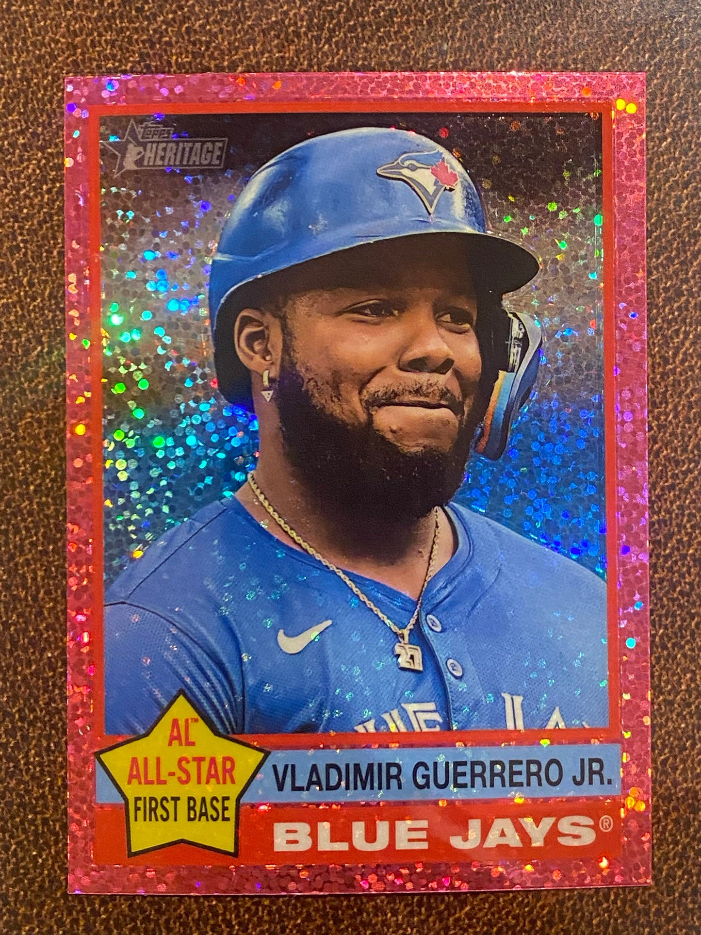 Vladimir Guerrero Jr. - 2025 Topps Heritage - Pink Sparkle - Blue Jays