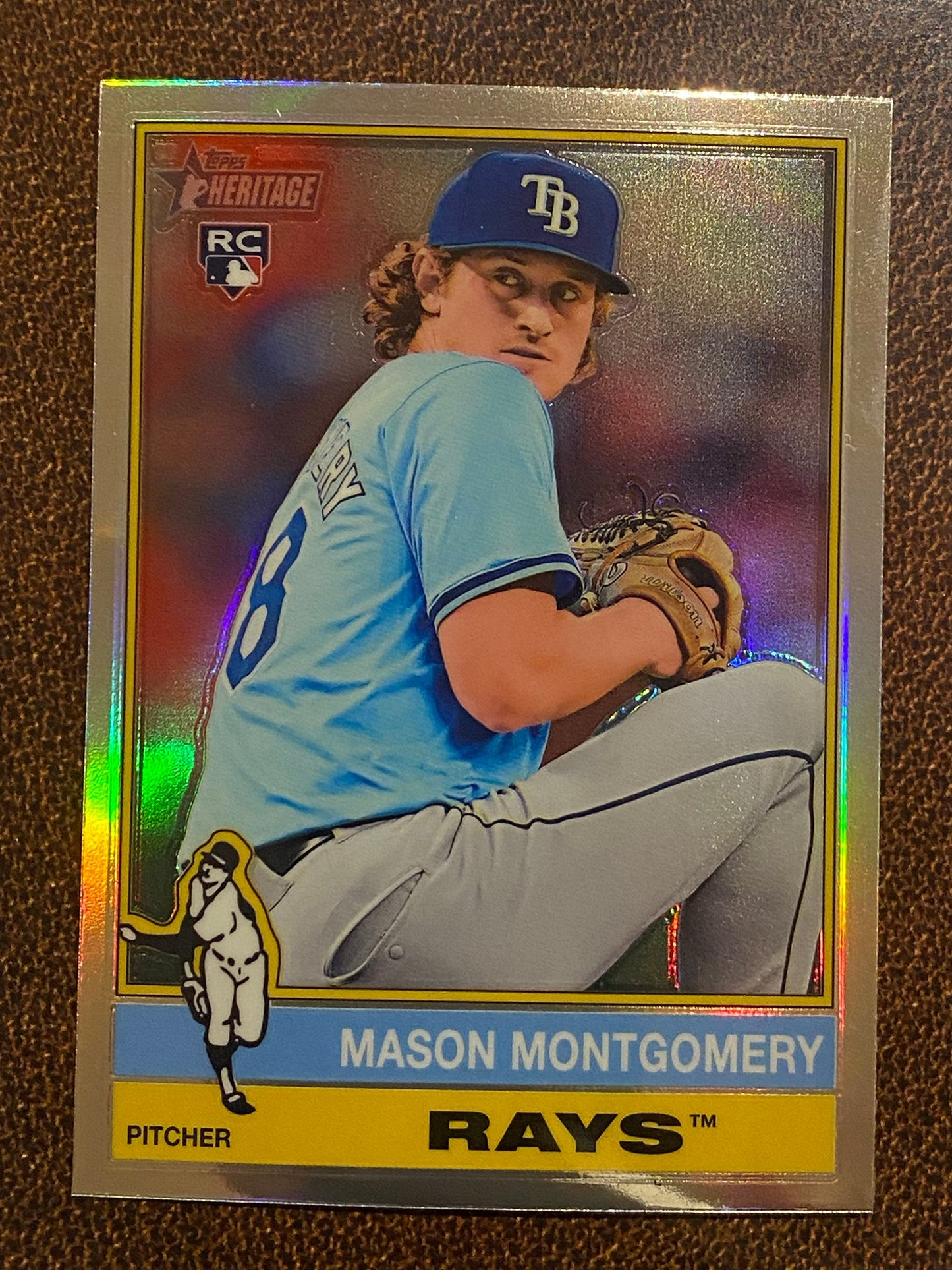 Mason Montgomery - 2025 Topps Heritage - Refractor - Rays