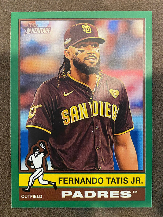 Fernando Tatis Jr. - 2025 Topps Heritage - Green Borders - Padres