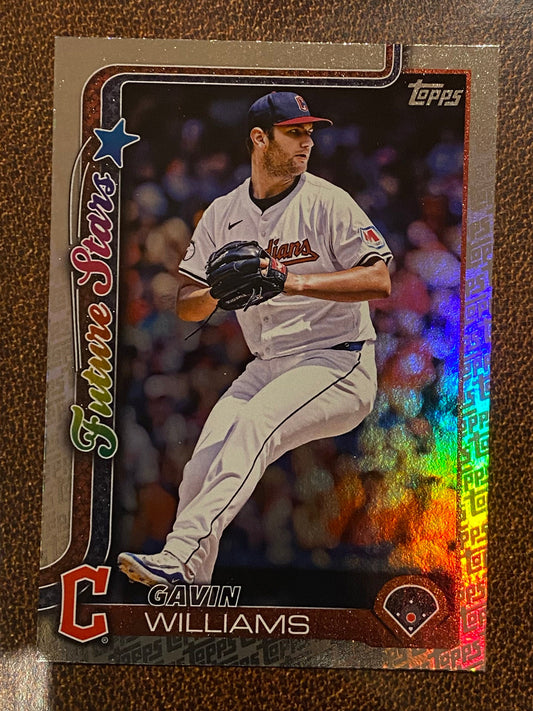 Gavin Williams - 2025 Topps Series 2 - Fanatics Exclusive Topps Foil Border - Guardians