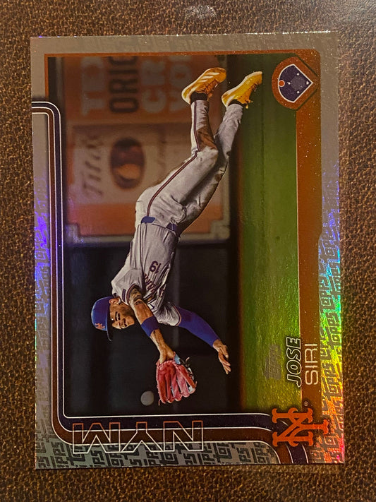 Jose Siri - 2025 Topps Series 2 - Fanatics Exclusive Topps Foil Border - Mets