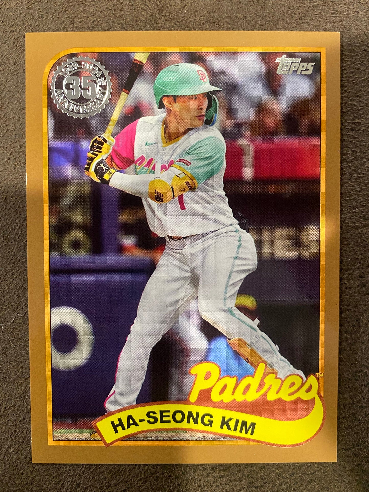 Ha Seong Kim - 2024 Topps Series 2 - 1989 Gold /50 - Padres