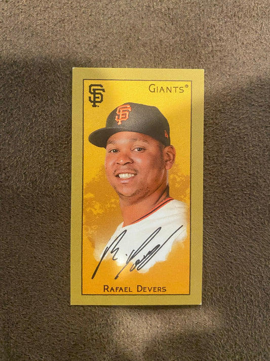 Rafael Devers - 2025 Topps T205 Mini - Sweet Caporal Back (**Corner Whiting**) - Giants