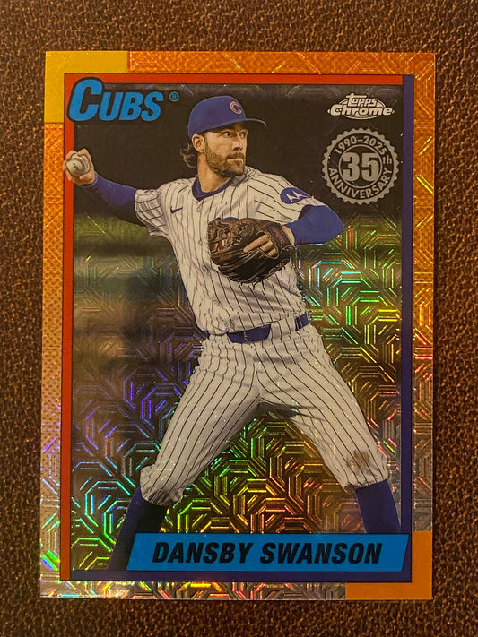 Dansby Swanson - 2025 Topps Update - 1990 Mojo Refractor - Cubs