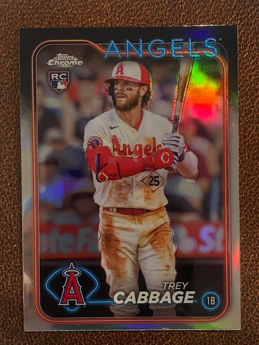 Trey Cabbage - 2024 Topps Chrome - Refractor - Angels