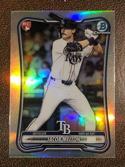 Jacob Melton - 2026 Bowman - Red Rookie Refractor - Rays