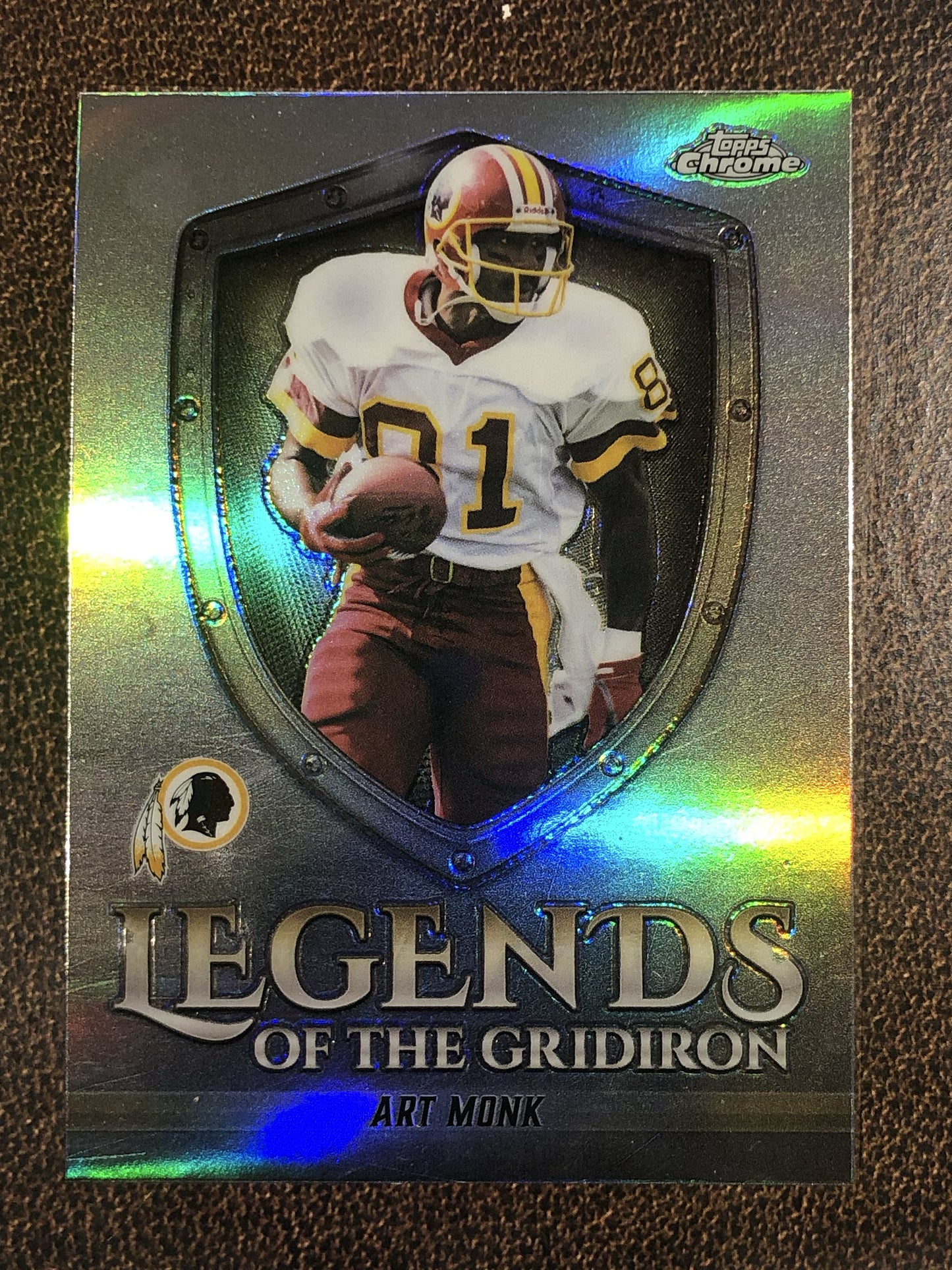 Art Monk - 2025 Topps Chrome - Legends of the Gridiron Refractor - Commanders