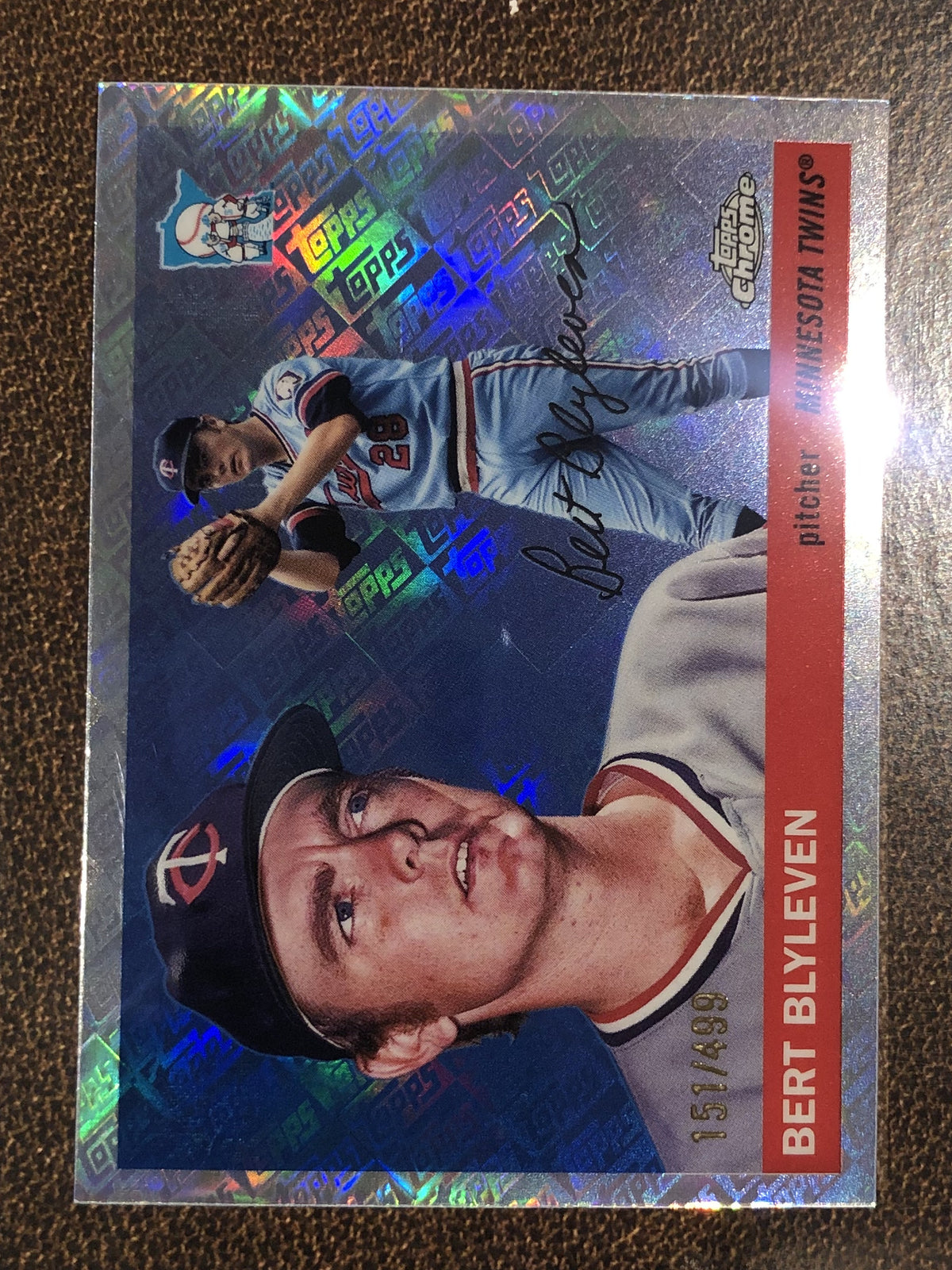 Bert Blyleven - 2025 Topps Chrome Platinum - Topps Logo /499 - Twins