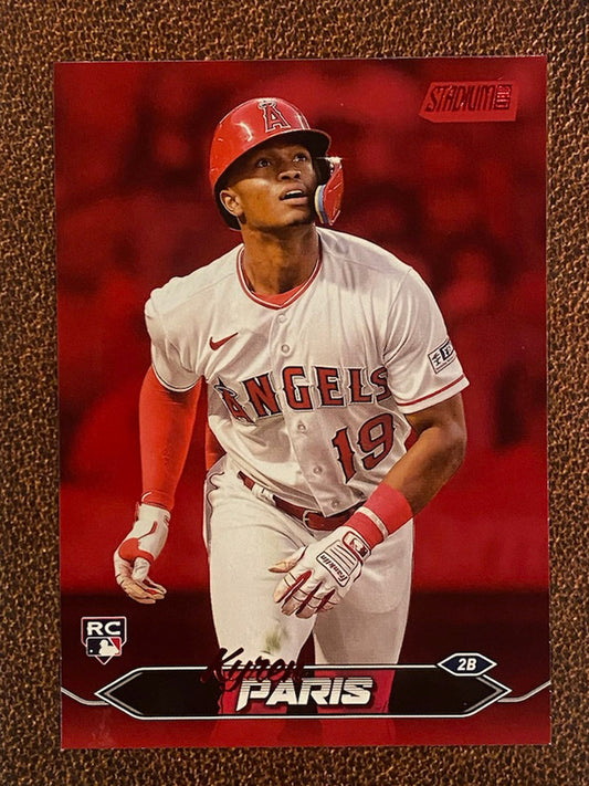 Kyren Paris - 2024 Topps Stadium Club - Red Foil - Angels