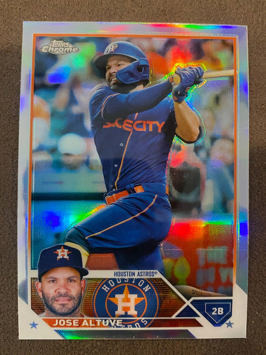 Jose Altuve - 2023 Topps Chrome - Refractors - Astros