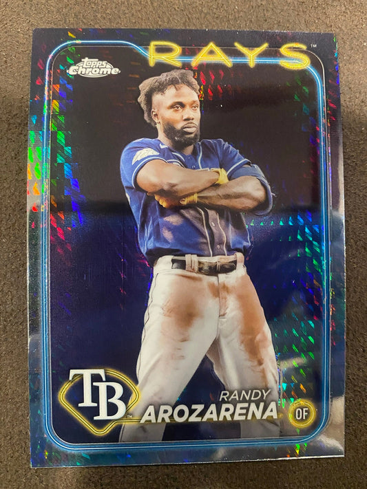 Randy Arozarena - 2024 Topps Chrome - Prism Refractors - Rays