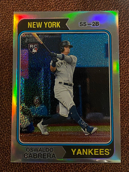 Oswaldo Cabrera - 2023 Topps Heritage - Refractor /574 - Yankees