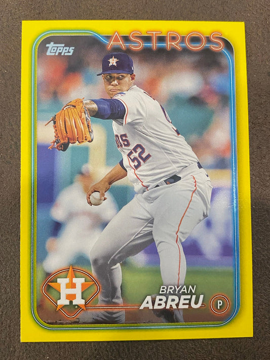 Bryan Abreu - 2024 Topps Series 2 - Yellow Parallels - Astros