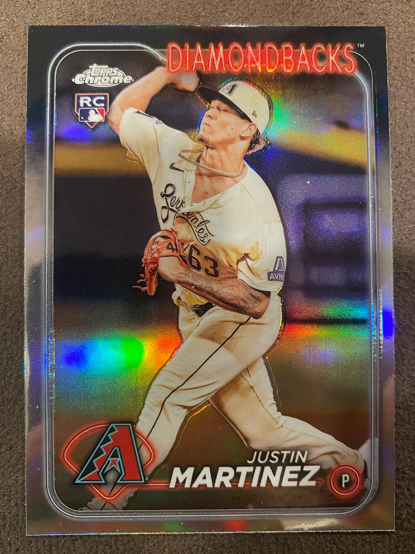 Justin Martinez - 2024 Topps Chrome - Refractor - Diamondbacks