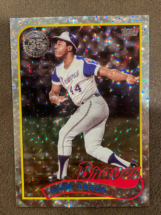 Hank Aaron - 2024 Topps Series 2 - 1989 Silver Foilboards - Braves