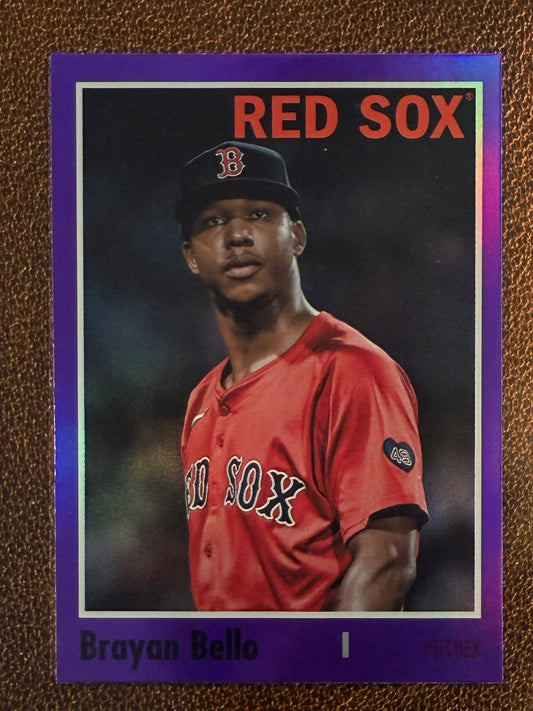 Brayan Bello - 2024 Topps Archives - Purple Foil - Red Sox