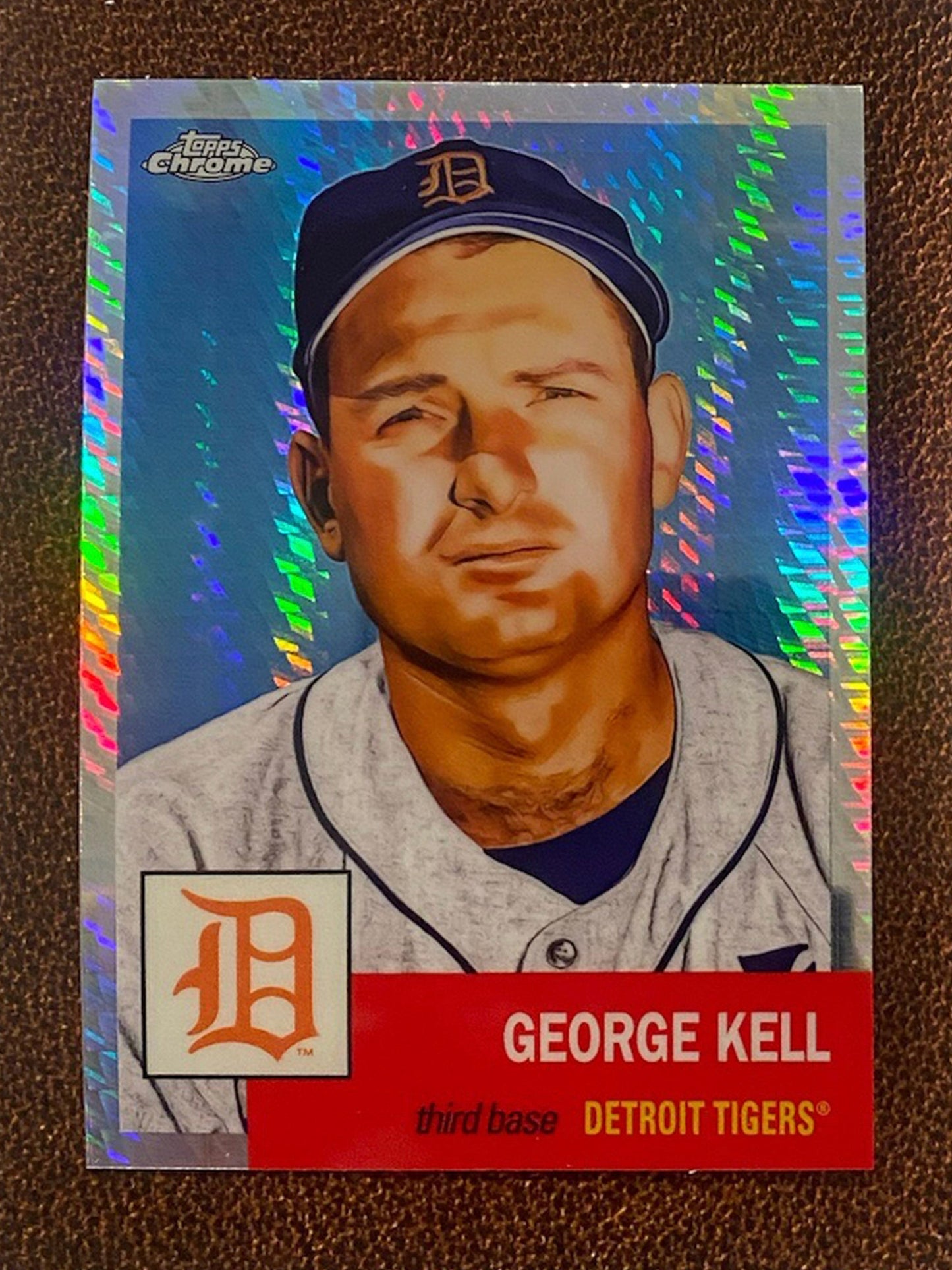 George Kell - 2022 Topps Chrome Platinum Anniversary - Prism Refractor - Tigers