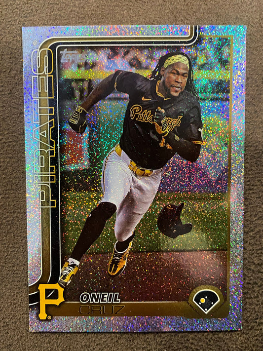 Oneil Cruz - 2025 Topps Series 1 - Sand Glitter Parallel - Pirates