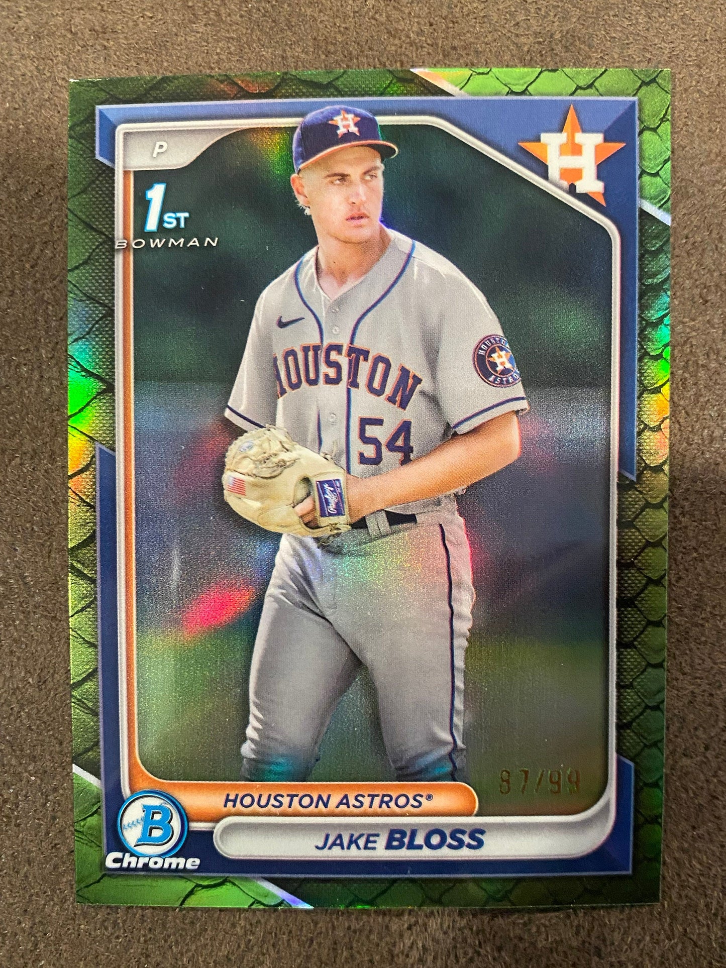 Jake Bloss - 2024 Bowman Chrome - 1st Reptilian /99 - Astros