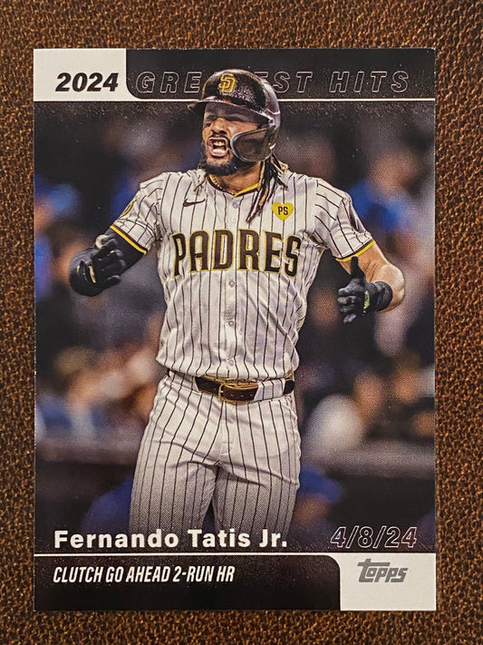 Fernando Tatis Jr. - 2025 Topps Series 1 - 2024 Greatest Hits - Padres