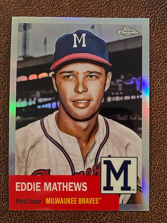 Eddie Mathews - 2022 Topps Chrome Platinum Anniversary - Refractor - Braves