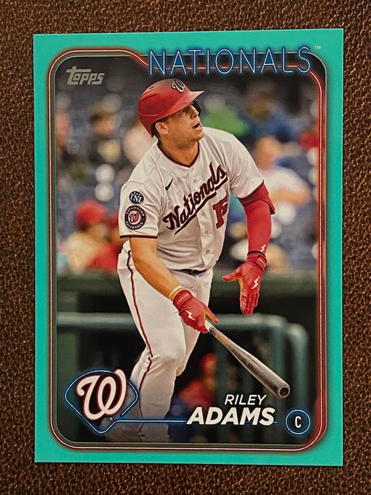 Riley Adams - 2024 Topps Series 2 - Aqua Parallel - Nationals