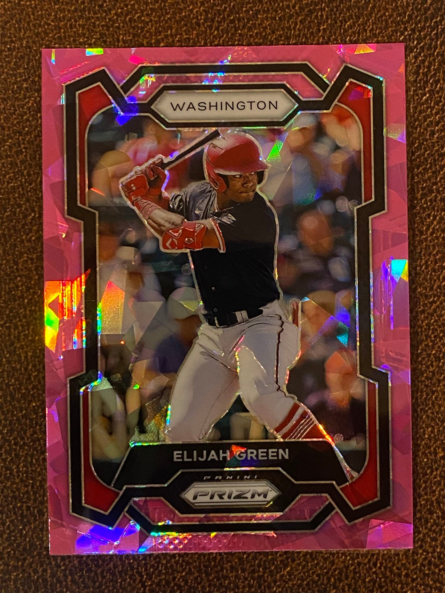 Elijah Green - 2024 Panini Prizm - Pink Ice Mega - Nationals
