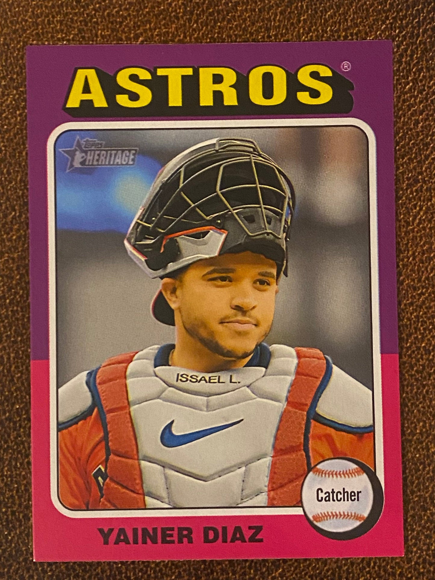 Yainer Diaz - 2024 Topps Heritage High Number - Missing Signature Variation - Rays