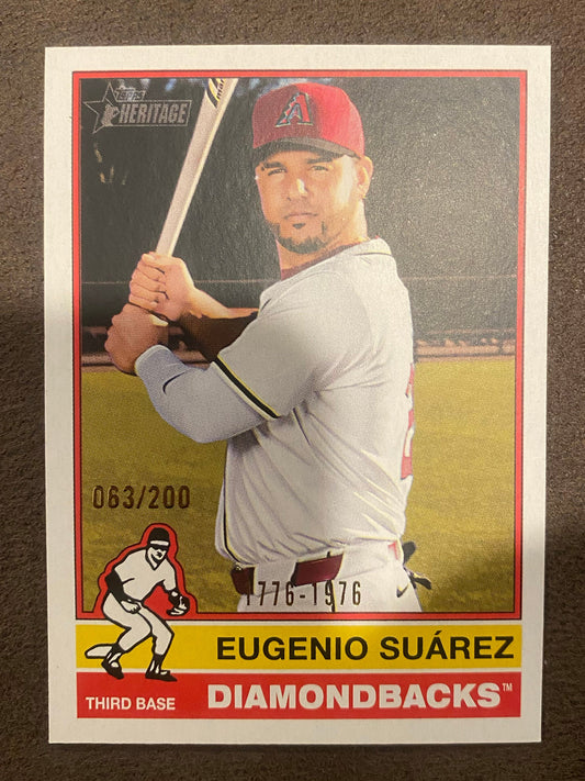Eugenio Suarez - 2025 Topps Heritage - Bicentennial /200 - Diamondbacks