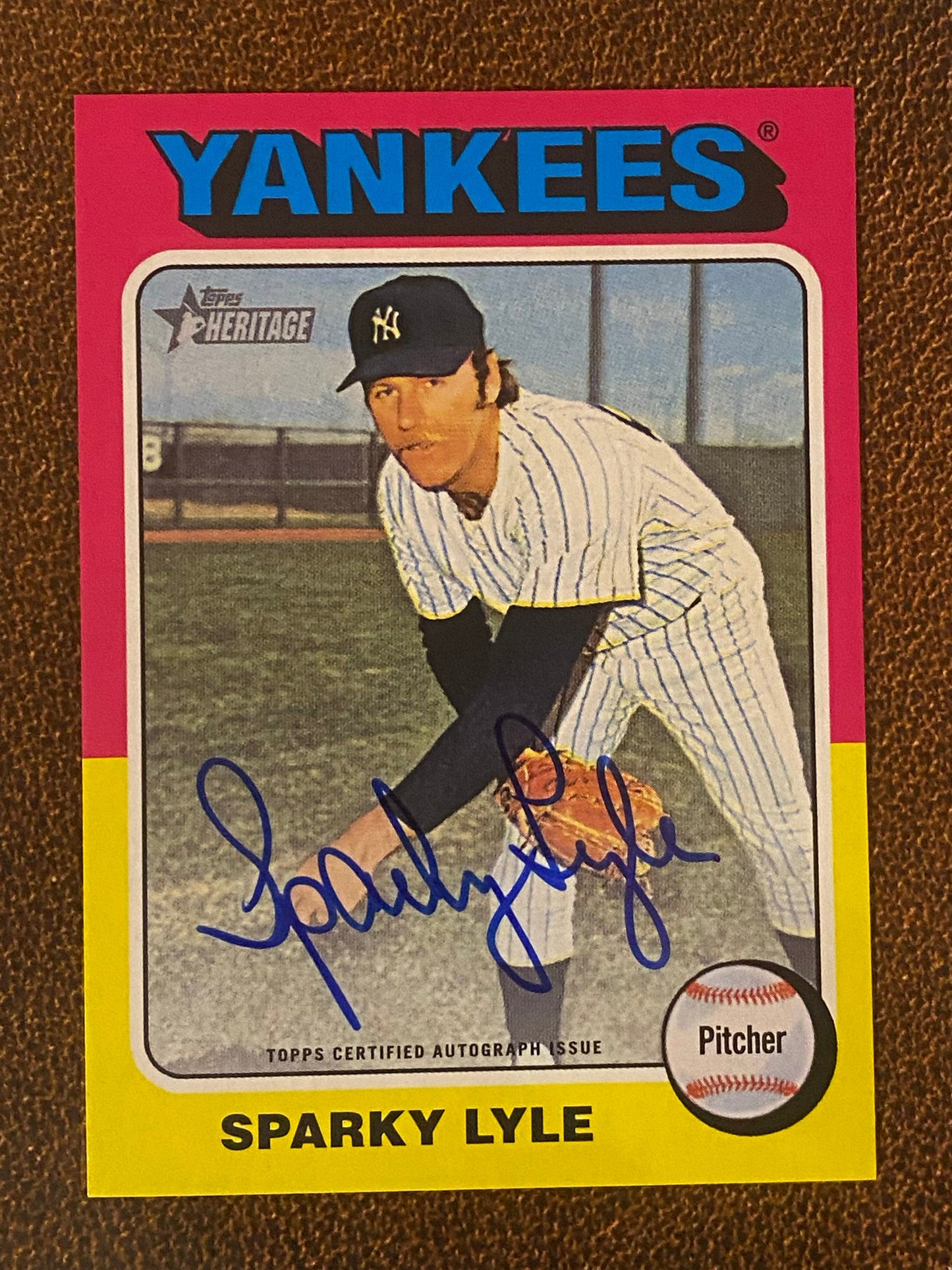 Sparky Lyle - 2024 Topps Heritage High Number - Real One AUTO - Yankees