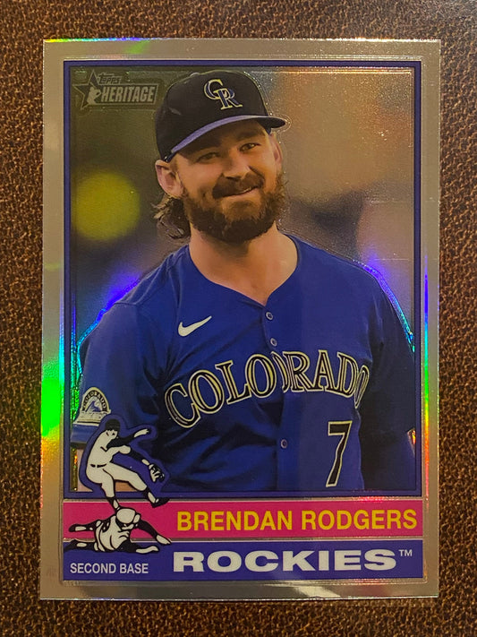 Brendan Rodgers - 2025 Topps Heritage - Refractor - Rockies