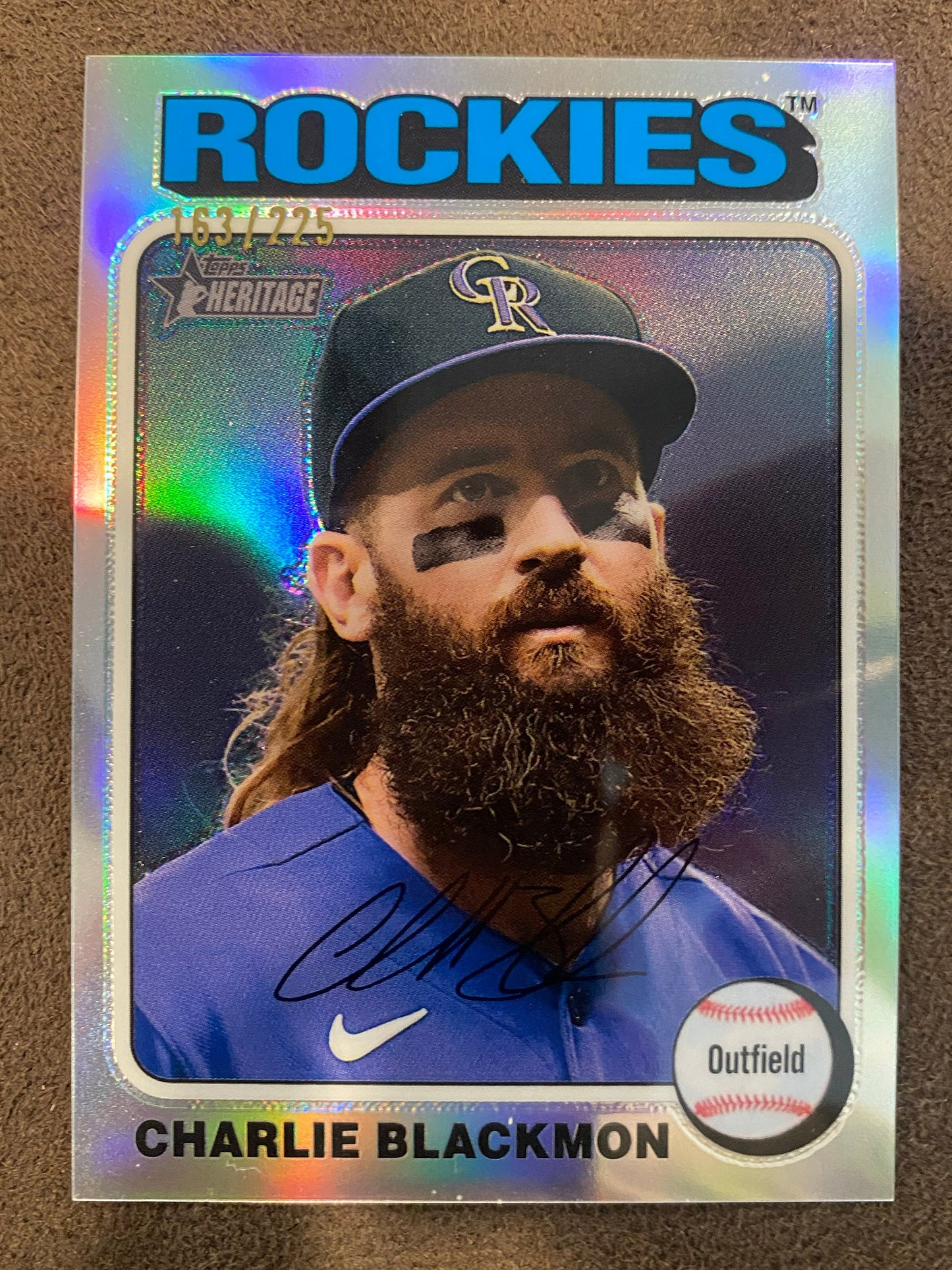 Charlie Blackmon - 2024 Topps Heritage High Number - Silver Refractors /225 - Rockies
