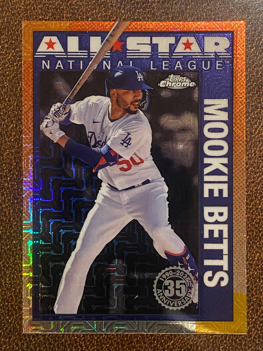 Mookie Betts - 2025 Topps Series 2 - 1990 All Star Mojo Refractor - Dodgers