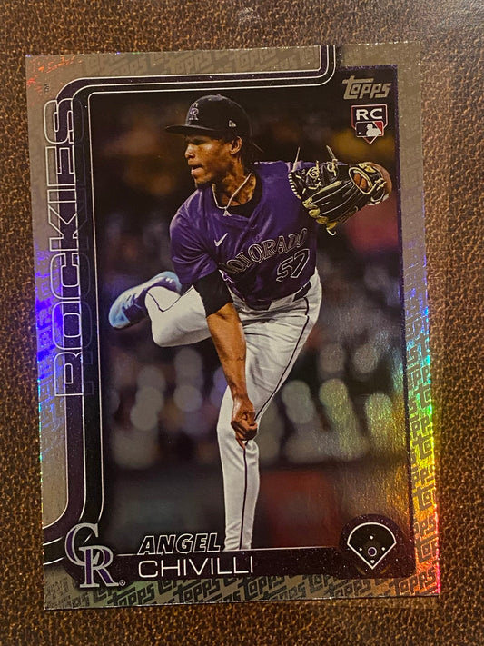 Angel Chivilli - 2025 Topps Series 2 - Fanatics Exclusive Topps Foil Border - Rockies