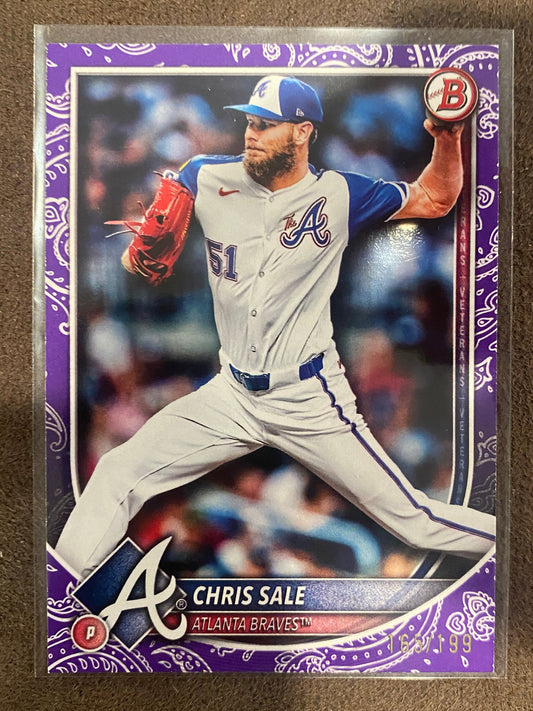 Chris Sale - 2025 Bowman - Purple /199 - Braves