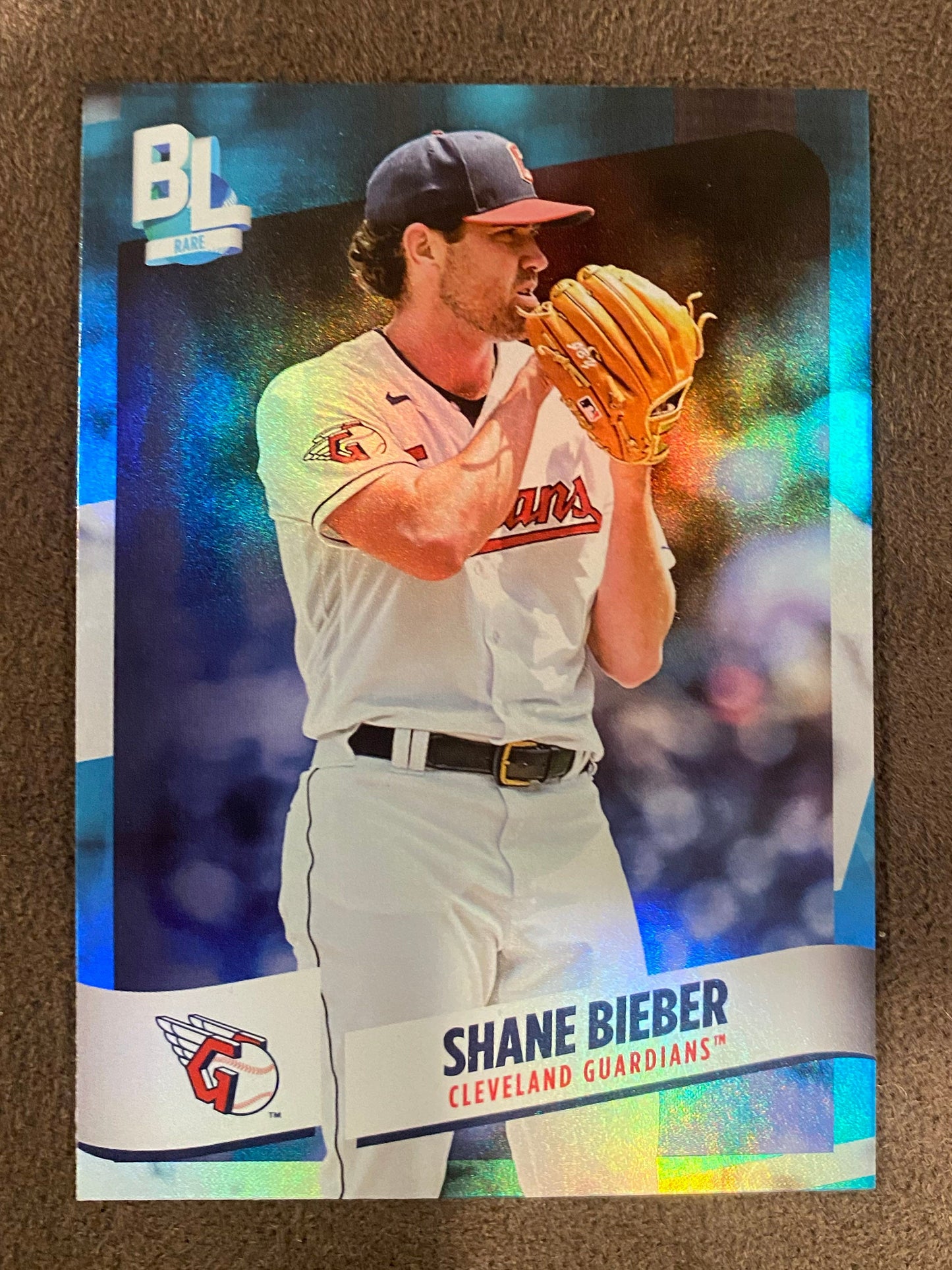 Shane Bieber - 2024 Topps Big League - Rare Blue Foil - Guardians