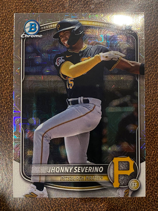 Jhonny Severino - 2025 Bowman Chrome - 1st Mojo - Pirates