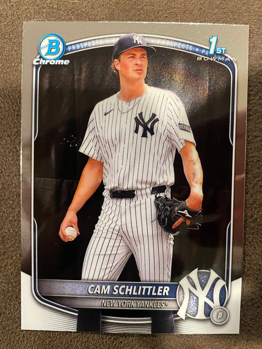 Cam Schlittler - 2025 Bowman Chrome - 1st Chrome - Yankees